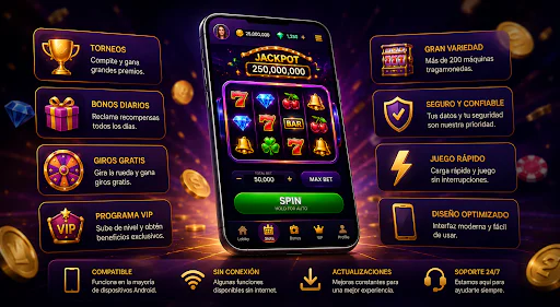 rollingslot.es - Aplicación móvil de casino con interfaz moderna, funciones destacadas y experiencia de juego optimizada.